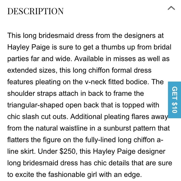 Hayley Paige GREY Cut-out-back Long Formal Dress - Picture 8 of 8